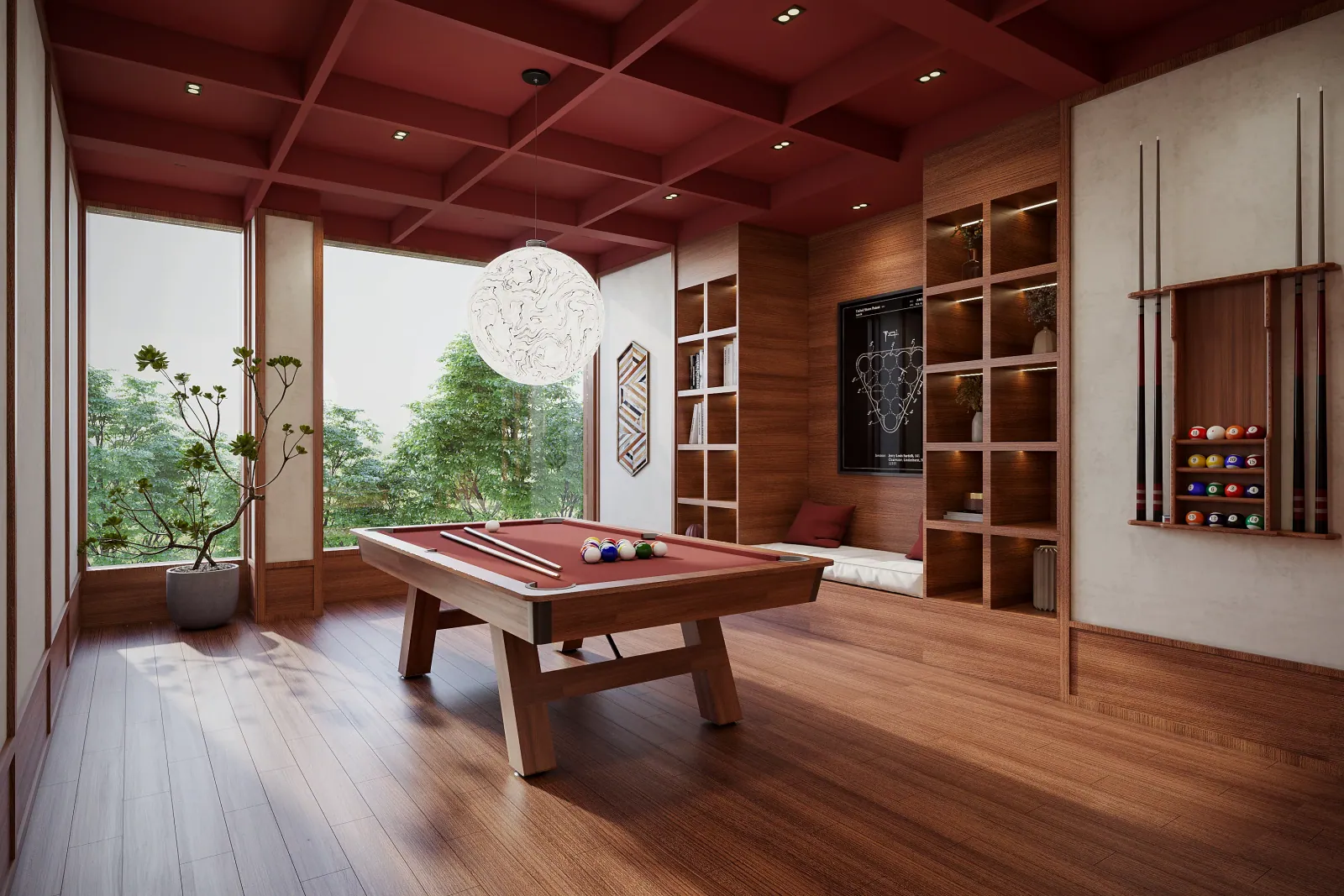Billiards room