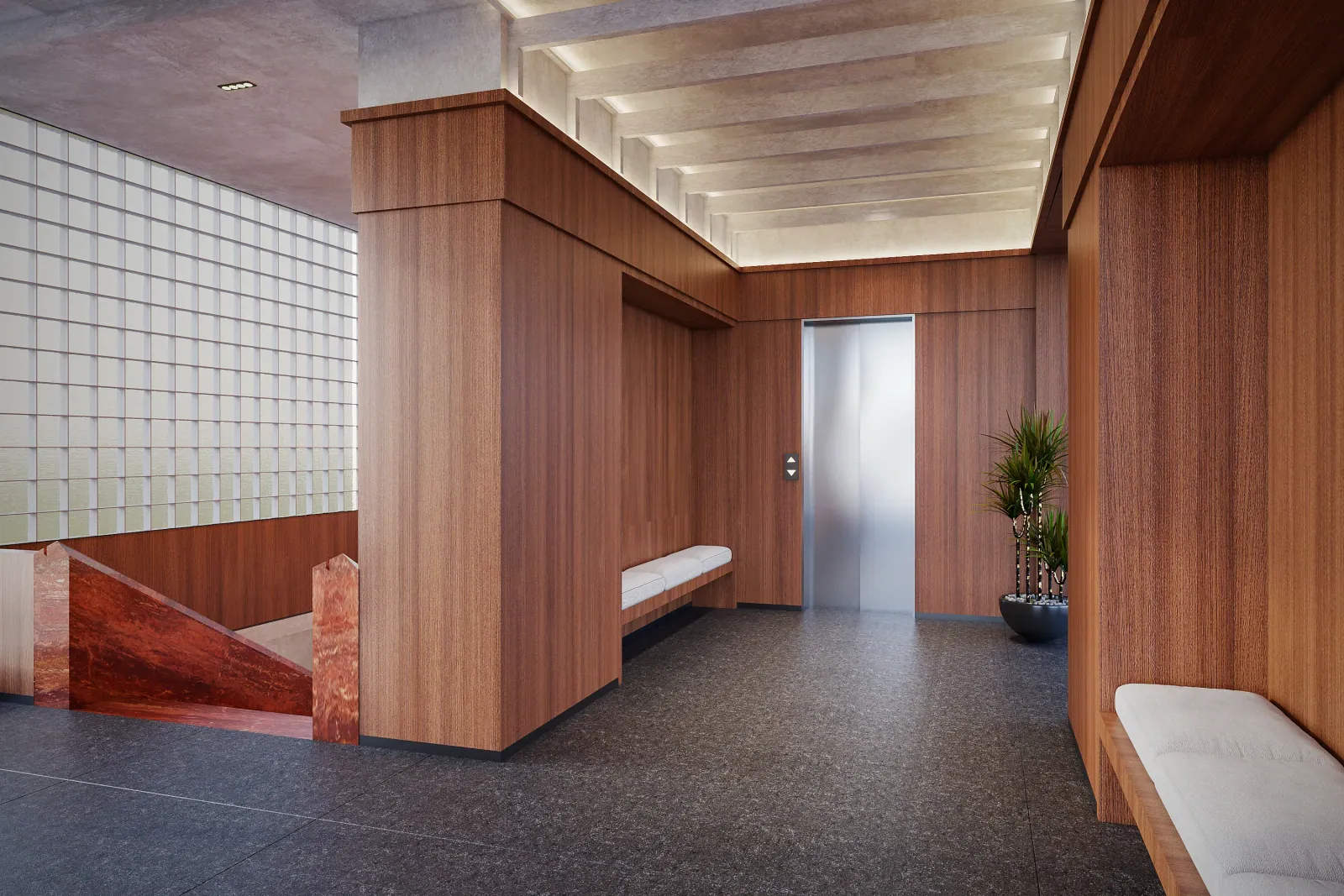 Clubhouse lobby