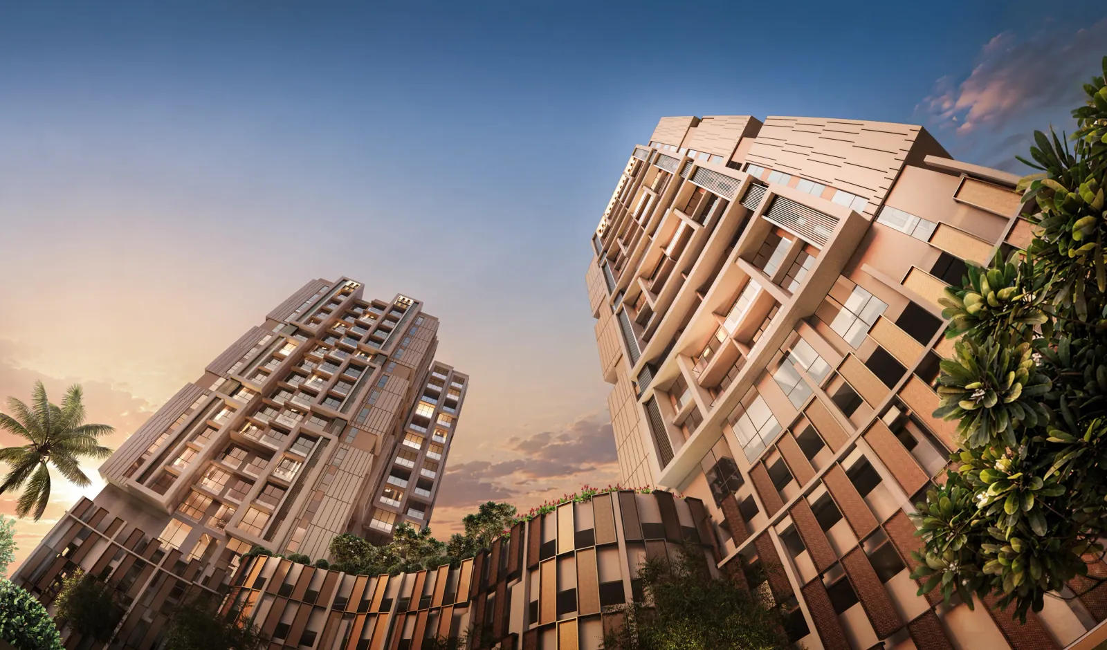 Residential towers in Ghatkopar