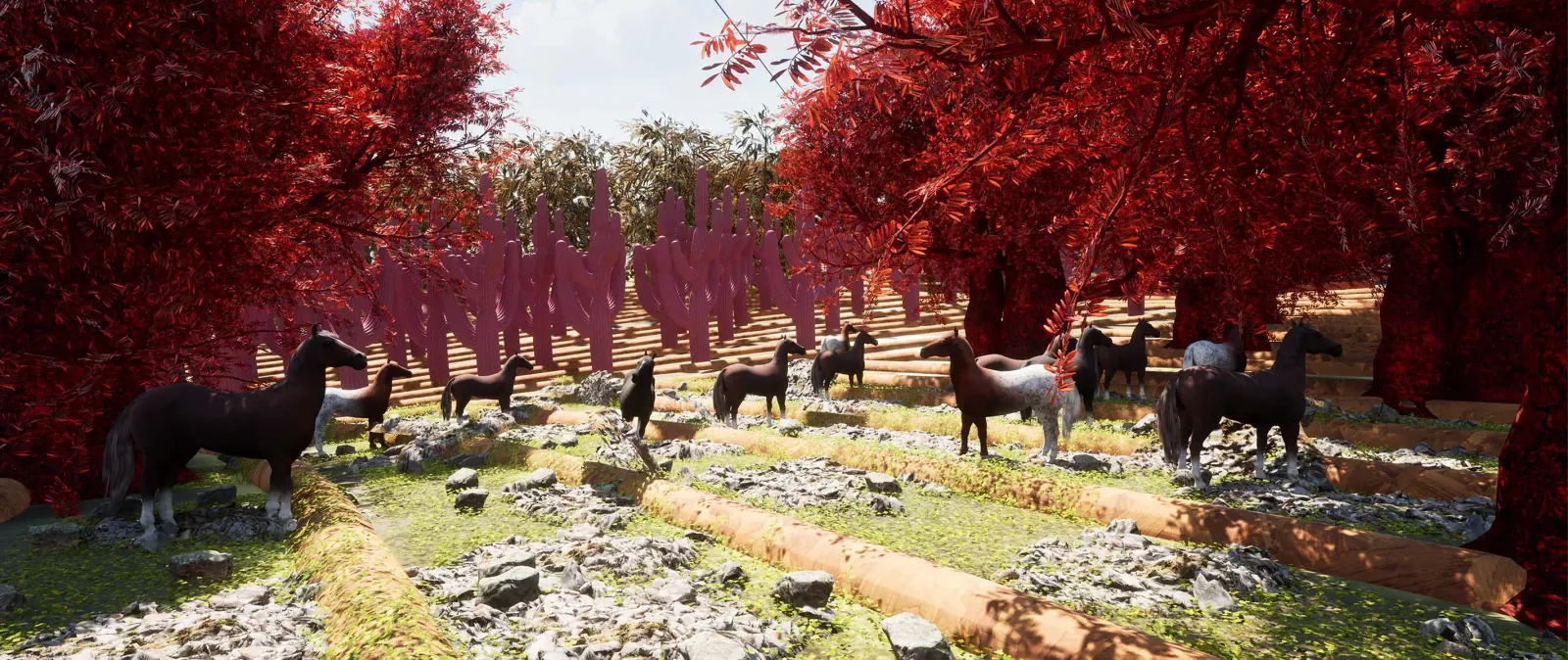 Quilted Layers Landscape Design - ANIMALS 01