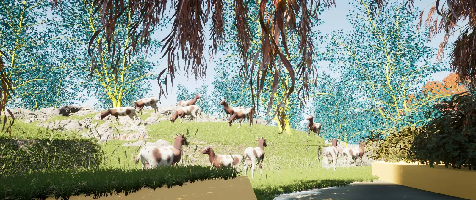 Quilted Layers Landscape Design - ANIMALS 02
