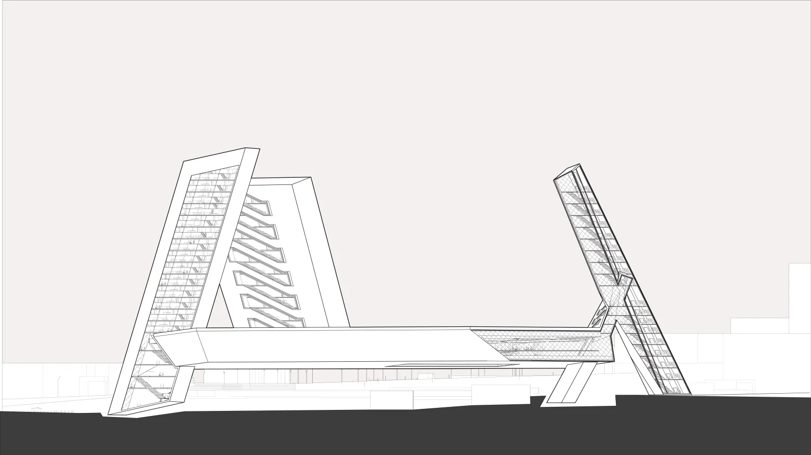 VA Campus Sports Centre - Elevation